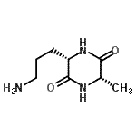 CAS 登录号：643755-43-5， (3S,6S)-3-(3-氨基丙基)-6-甲基-2,5-哌嗪二酮