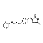 CAS#: 643764-88-9, (5Z)-5-{4-[2-(2-Pyridinylamino)ethoxy]benzylidene}-1,3-thiazolidine-2,4-dione