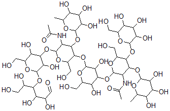 CAS 登录号：64396-27-6， 二岩藻糖基对乳-N-新六糖