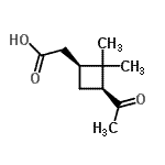CAS#: 64396-97-0, [(1S,3S)-3-Acetyl-2,2-dimethylcyclobutyl]acetic acid