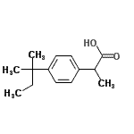 CAS#: 64451-78-1, 2-[4-(2-Methyl-2-butanyl)phenyl]propanoic acid