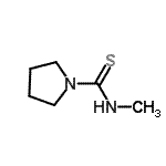 CAS#: 64480-14-4, N-Methyl-1-pyrrolidinecarbothioamide