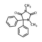 CAS 登录号：6456-01-5， 1,3-二甲基-5,5-二苯基-2,4-咪唑烷二酮