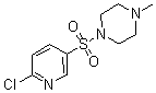 CAS#: 64614-53-5, 1-[(6-Chloro-3-Pyridinyl)Sulfonyl]-4-Methyl-Piperazine