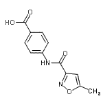 CAS#: 646530-39-4, 4-{[(5-Methyl-1,2-oxazol-3-yl)carbonyl]amino}benzoic acid