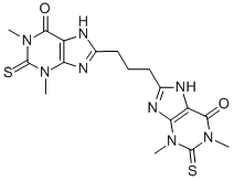 CAS#: 6466-29-1, 8,8'-Trimethylenebis(1,2,3,7-Tetrahydro-1,3-Dimethyl-2-Thioxo-6H-Purin-6-One)