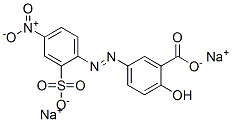 CAS 登录号：6470-97-9， 5-[(4-硝基-2-磺酸基苯基)偶氮]水杨酸二钠