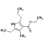 CAS#: 647836-69-9, Ethyl 5-ethyl-4-methyl-2-propyl-1H-pyrrole-3-carboxylate