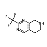 CAS 登录号：647863-02-3， 2-(三氟甲基)-5,6,7,8-四氢吡啶并[3,4-d]嘧啶
