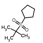 CAS#: 64818-65-1, [(2-Methyl-2-propanyl)sulfonyl]cyclopentane