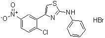CAS#: 648409-23-8, 4-(2-Chloro-5-nitrophenyl)-N-phenyl-1,3-thiazol-2-amine hydrobromide (1:1)
