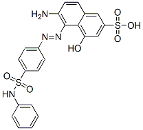 CAS 登录号：64863-81-6， 6-氨基-5-[(4-苯胺基磺酰基苯基)偶氮]-4-羟基萘-2-磺酸