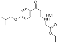 CAS 登录号：64875-82-7， N-(3-(4-(2-甲基丙氧基)苯基)-3-氧代丙基)甘氨酸乙酯盐酸盐
