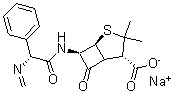 CAS 登录号：6489-61-8， 3,3-二甲基-6-[[(2R)-2-(亚甲基氨基)-2-苯基乙酰基]氨基]-7-氧代-(2S,5R,6R)-4-硫杂-1-氮杂双环[3.2.0]庚烷-2-羧酸钠盐(1:1)