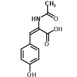CAS#: 64896-33-9, (2E)-2-Acetamido-3-(4-hydroxyphenyl)acrylic acid