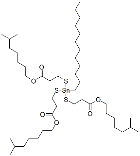 CAS#: 64926-50-7, Triisooctyl 3,3',3''-[(Dodecylstannylidyne)Tris(Thio)]Tripropionate