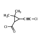CAS#: 64964-55-2, 3-(Chloroethynyl)-2,2-dimethylcyclopropanecarbonyl chloride