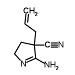 CAS#: 649759-90-0, 4-Allyl-5-amino-3,4-dihydro-2H-pyrrole-4-carbonitrile