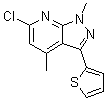 CAS#: 650592-18-0, 6-Chloro-1,4-dimethyl-3-(2-thienyl)-1H-pyrazolo[3,4-b]pyridine