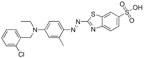 CAS#: 65072-41-5, 2-[[4-[[(2-Chlorobenzyl)]Ethylamino]-O-Tolyl]Azo]Benzothiazole-6-Sulphonic Acid