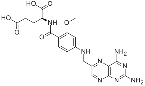 CAS#: 65118-34-5, N-(4-(((2,4-Diamino-6-Pteridinyl)Methyl)Amino)-2-Methoxybenzoyl)-L-Glutamic Acid