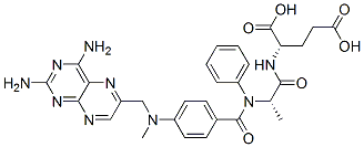 CAS#: 65118-40-3, N-(N-(4-(((2,4-Diamino-6-Pteridinyl)Methyl)Methylamino)Benzoyl)-L-Phenylalanyl)-L-Glutamic Acid