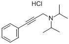 CAS#: 65126-81-0, N,N-Bis(1-Methylethyl)-3-Phenyl-2-Propyn-1-Amine Hydrochloride