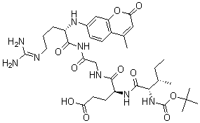 CAS#: 65147-06-0, N-[(1,1-Dimethylethoxy)Carbonyl]-L-Isoleucyl-L-alpha-Glutamylglycyl-N-(4-Methyl-2-Oxo-2H-1-Benzopyran-7-Yl)-L-Argininamide