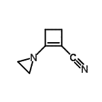 CAS#: 65157-76-8, 2-(1-Aziridinyl)-1-cyclobutene-1-carbonitrile
