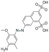 CAS#: 65168-14-1, 7-[(4-Amino-2-Methoxy-5-Methylphenyl)Azo]Naphthalene-1,3-Disulphonic Acid