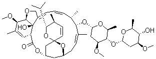 CAS 登录号：65195-52-0， 25-去(1-甲基丙基)-25-(1-甲基乙基)-阿维菌素 A1a