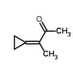 CAS 登录号：65234-89-1， 3-环丙亚基-2-丁酮