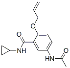 CAS 登录号：6525-29-7， 5-(乙酰氨基)-2-(烯丙氧基)-N-环丙基苯甲酰胺