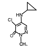 CAS#: 65269-70-7, 4-Chloro-5-(cyclopropylamino)-2-methyl-3(2H)-pyridazinone