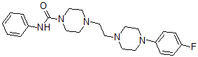 CAS 登录号：65274-88-6， 4-(2-(4-(4-氟苯基)-1-哌嗪基)乙基)-N-苯基-1-哌嗪甲酰胺