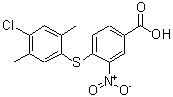 CAS#: 652967-64-1, 4-[(4-Chloro-2,5-dimethylphenyl)sulfanyl]-3-nitrobenzoic acid