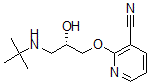 CAS 登录号：65321-41-7， 2-(3-叔-丁基氨基-2-羟基丙氧基)-3-氰基吡啶