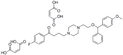 CAS#: 65329-80-8, N-[2-(4-Methoxybenzhydryloxy)Ethyl]-N'-[3-(4-Fluorobenzoyl)Propyl]Piperazine Dimaleate