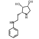 CAS#: 653571-00-7, (2R,3S,4R)-2-(2-Anilinoethyl)-3,4-pyrrolidinediol