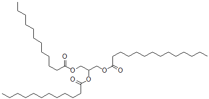 CAS 登录号：65376-23-0， 2,3-二[(1-氧代十二烷基)氧基]丙基十四烷酸酯