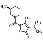 CAS#: 654059-21-9, 4-Isopropyl-3-methyl-2-{[(3S)-3-methyl-1-piperidinyl]carbonyl}-1,2-oxazol-5(2H)-one