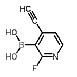 CAS 登录号：654075-36-2， (4-乙炔基-2-氟-3-吡啶基)硼酸