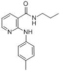 CAS 登录号：65423-29-2， 2-((4-甲基苯基)氨基)-N-丙基-3-吡啶甲酰胺
