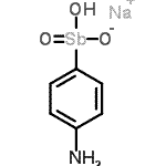 CAS 登录号：6543-62-0， 钠(4-氨基苯基)(羟基)锑基l酸酯氧化物
