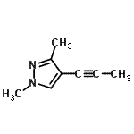 CAS 登录号：65447-58-7， 1,3-二甲基-4-(1-丙炔-1-基)-1H-吡唑