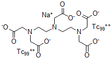 CAS 登录号：65454-61-7， 二乙烯三胺五乙酸锝-99 盐