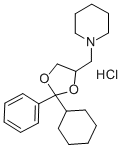 CAS#: 65471-78-5, 1-(2-Cyclohexyl-2-Phenyl-1,3-Dioxolan-4-Ylmethyl)-Piperidine Hydrochloride