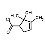 CAS#: 65514-84-3, 2,2,3-Trimethyl-3-cyclopentene-1-carbonyl chloride