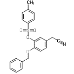 CAS#: 65615-26-1, 2-(Benzyloxy)-5-(cyanomethyl)phenyl 4-methylbenzenesulfonate