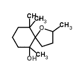 CAS#: 65620-50-0, 2,6,10,10-Tetramethyl-1-oxaspiro[4.5]decan-6-ol